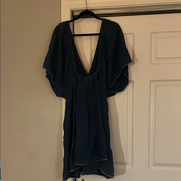 Aerie Navy Backless Dress - Picture 2 of 6